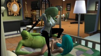 Sesso con un alieno. La ragazza è arrivata da un altro pianeta per fare sesso | capricci sims