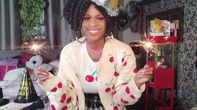 CUM PORTA IL NUOVO ANNO 2021 CON CHERRY SLURPEE! -masturbarsi / masturbarsi / festa