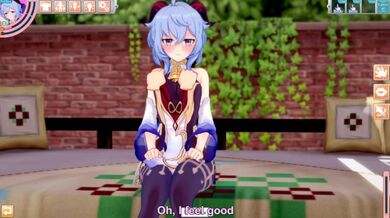 3D/Anime/Hentai. Genshin Impact: Ganyu scopata per la prima volta fuori!! (vergine)