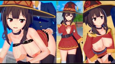 [Gioco Hentai Koikatsu! ]Fai sesso con Grandi tette KonoSuba Megumin.Video di anime erotiche 3DCG.