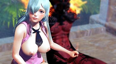 Demone cazzo duro in bocca alla principessa elisabetta