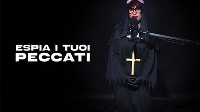 JOI Italiano: la benedizione della suora MILF Ruber Flamma per sborrare sulle sue tette