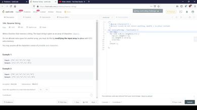 Stringa inversa in Javascript (codice con me)