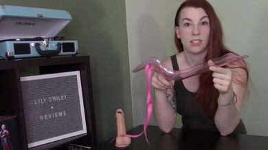 Lily O'Riley Reviewing the Waterslyde Bathtub Masturbation Toy (SFW)