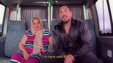 Fat Granny Ass Gets Destroyed In Driving Bus