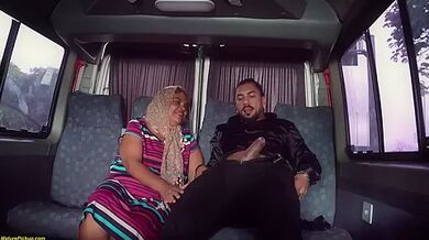 Fat Granny Ass Gets Destroyed In Driving Bus