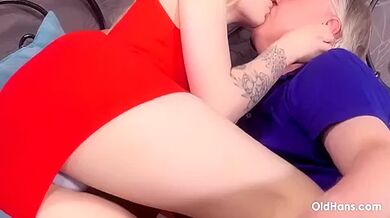 Old Hans And Mimi Cica - Old Perv Wants A Taste Of My Pussy At