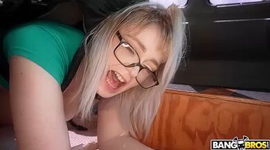 Nerdy Blonde Takes Big Dick