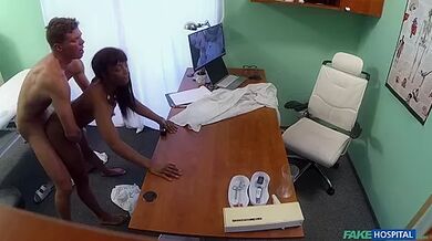 Ebony Babe Has Pussy Inspected