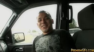 Bukkake cum whore rides hard dick