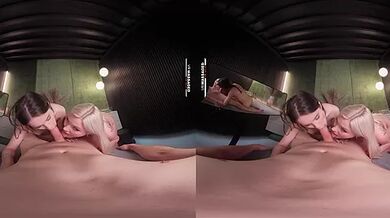 Liz's First Threesome Massage Pt. 2