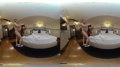 Amalia Davis Fucks And Sucks Her Man Before Work