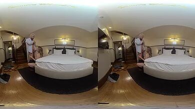 Amalia Davis Fucks And Sucks Her Man Before Work