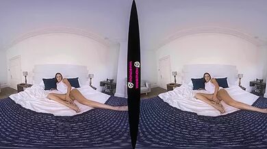 Cum On My Bed - Big Tit Cleo Summers Solo Striptease