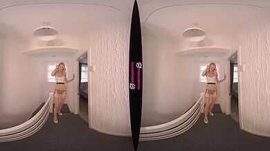 Seducing Stepdad - Hot Blonde Babe Solo Striptease