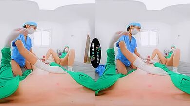 2 Nurses 1 Doc - Med Student Threesome!