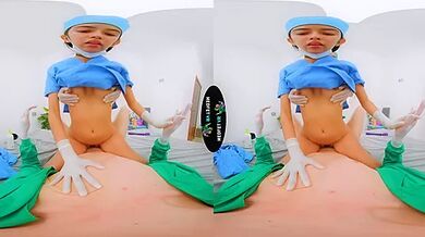 2 Nurses 1 Doc - Med Student Threesome!