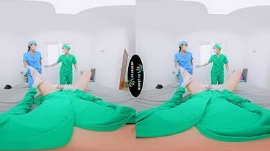 2 Nurses 1 Doc - Med Student Threesome!