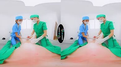 2 Nurses 1 Doc - Med Student Threesome!