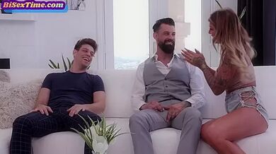 Bigtitted ink MILF cocksucking bi guys