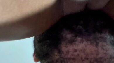 Dominican Stepsister caught me jerking off and beg for her pussy to be licked. Creampie (part 2)