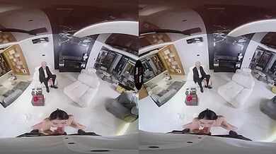 Ara Mix VR Porn: Old Sugar Daddy Tries Cuckold Experience - VirtualTaboo