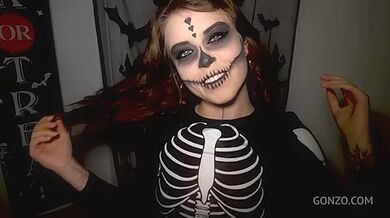 Happy Halloween from Eden Ivy with balls deep 5on1 DP SZ