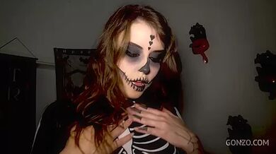 Happy Halloween from Eden Ivy with balls deep 5on1 DP SZ