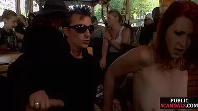 Stunning redhead bounces on lovers cock