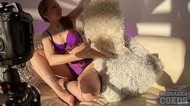 Fresh New Model Alba White Casting Couch First Time Naked Lotion And Banana