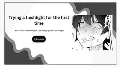 Provando un fleshlight per la prima volta...