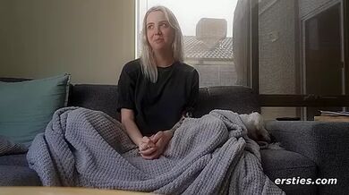 Beautiful Busty Pregnant Babe Gets Herself Off