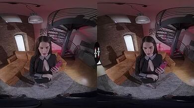 Aria Carson VR Porn: Say Hi To Your Boyfriend - DarkRoomVR