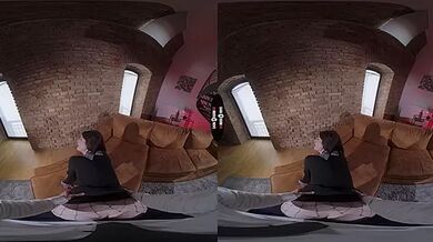 Aria Carson VR Porn: Say Hi To Your Boyfriend - DarkRoomVR