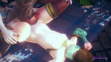 Zelda Yaoi Femboy - Link Scopata Misionary (senza censure)