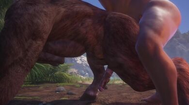 L'uomo muscoloso grande scopa Grok duro! Minotauro cums un secchio pieno / (gay peloso) / selvaggio vita furries