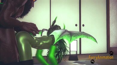 Furry Yaoi - Demond Wolf & Dragon Yiff 2/2