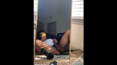 Edge With Me: Big Dick scopa Fleshlight allo specchio (solo Cum se vengo sfida)