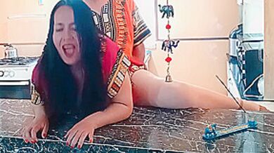 Fantasy In The Indian Kitchen: Stepmother Is Fucked By Her Stepson
