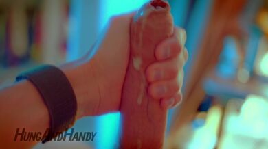 Sessione di masturbazione rilassante / Un cazzo enorme spara sperma al rallentatore