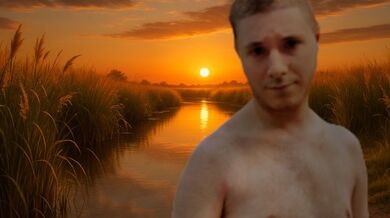 Dopo bagno nel fiume freddo: Potente eiaculazione dopo 20 min di masturbazione! (tramonto)