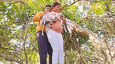 Indian Desi Bhabhi Hot Xxx - Both The Boy And The Girl Are Newly Married And Have Come To Visit The Forest