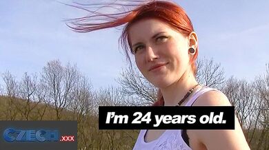 Redheaded 24 Year Old Czech Babe Fucked Outside - CZECH XXX