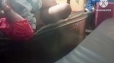 Indian Bhabhi Having Fun On The Bed
