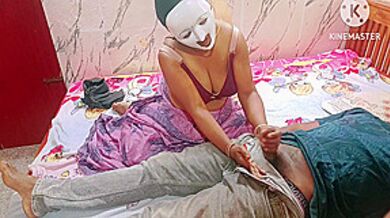 Stepmother Treated Her Injured Stepson In A Erotic Way - Full Tamil Audio With Moaning