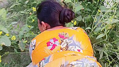 Once Again The Stepbrother-in-law Fucked The New Stepsister-in-law In The Mustard Field.outdoor Sex