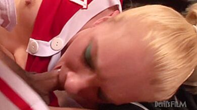 Tatted Up Trans Fucks Her Man In Uniform