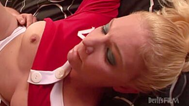 Tatted Up Trans Fucks Her Man In Uniform