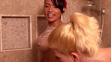 Tatted Up Trans Fucks Her Man In Uniform