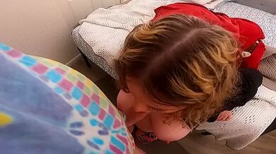 Stepson Rubs His Dick On Stepmom's Ass And She Lets Him Fuck